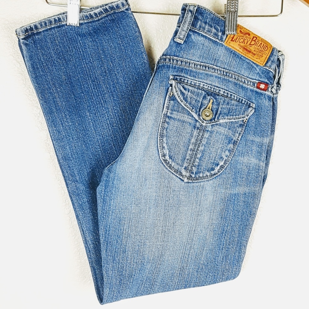 Lucky Brand Jeans Sz 2 Sweet N Low Crop Med Wash